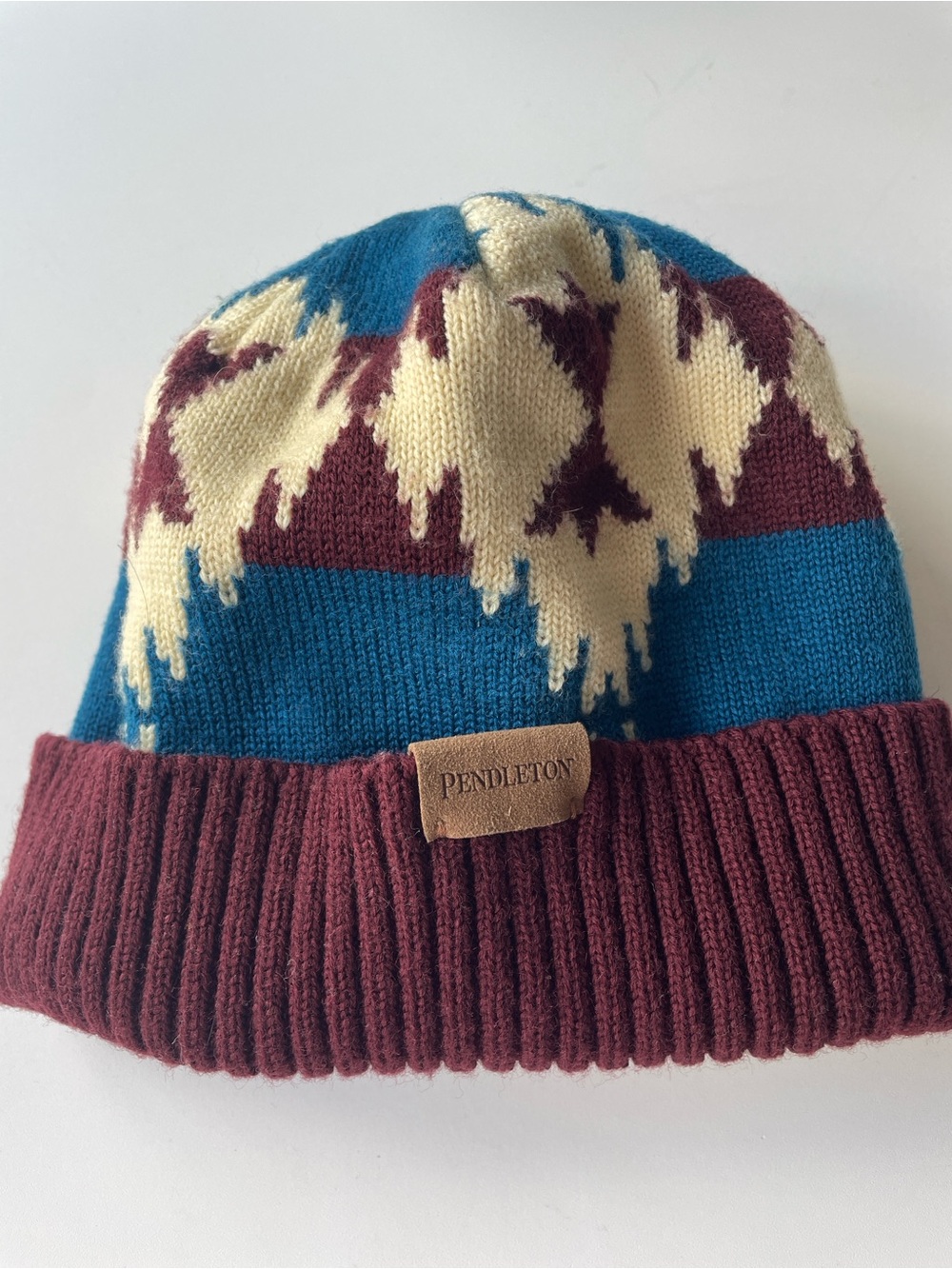 Pendleton Aztec Merino Wool Beanie One Size